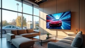 commercial free customer lounge tv