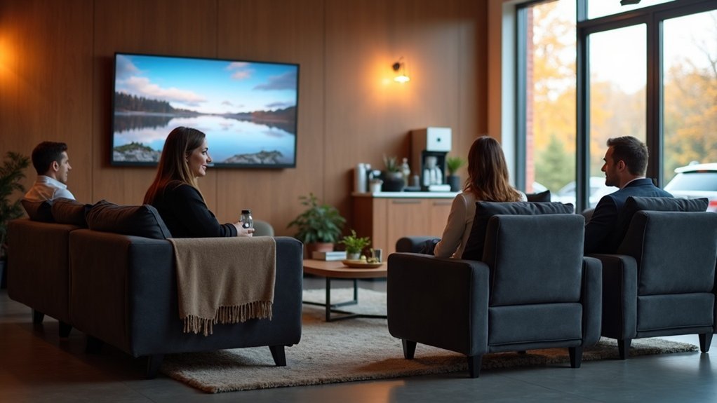 customer lounge tv benefits