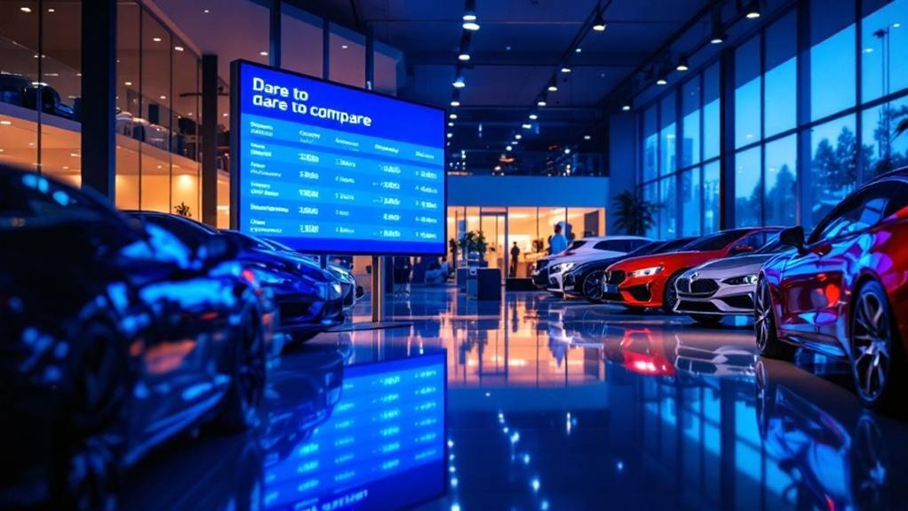 digital price comparison board