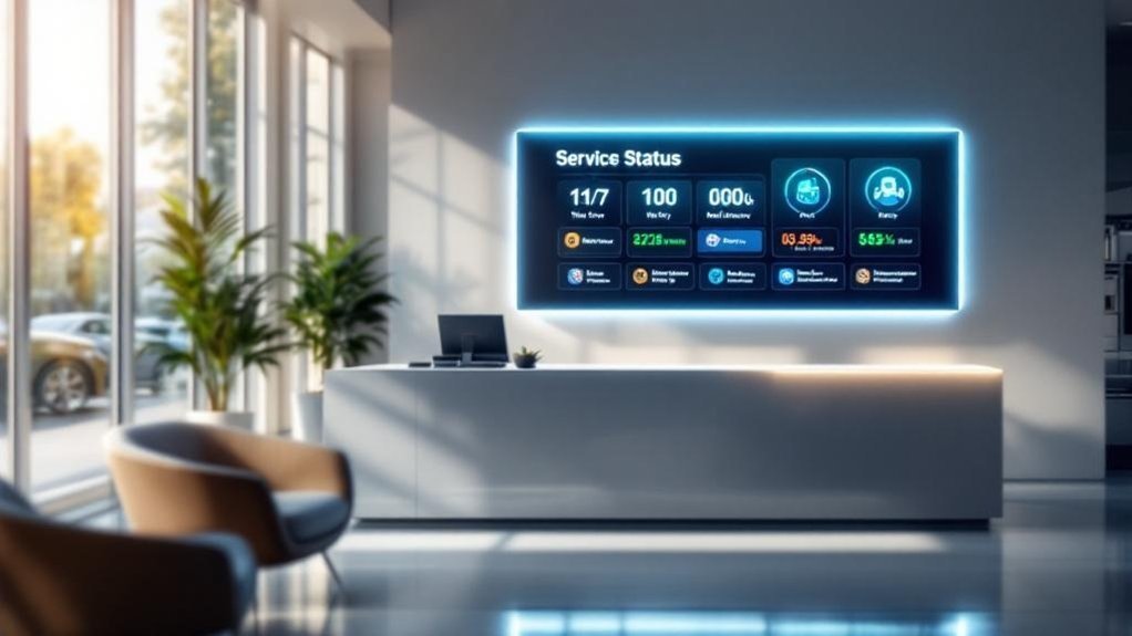 digital service status menu