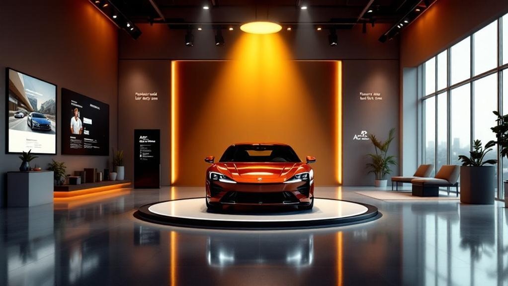 dynamic vehicle showcase zone