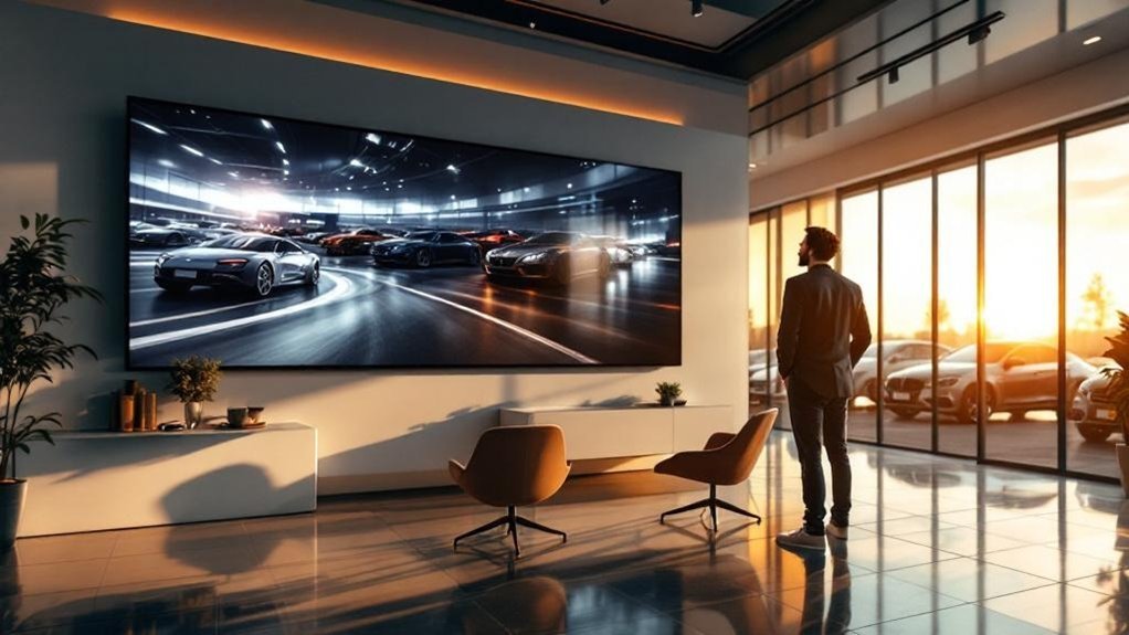 engaging commercial free showroom experience