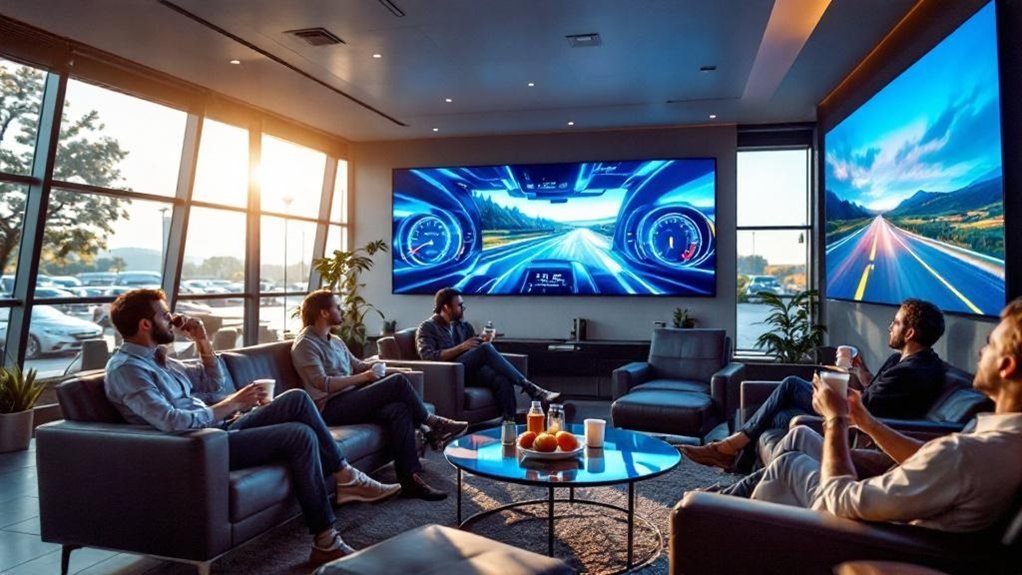 engaging customer lounge experience