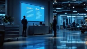 engaging digital service menus