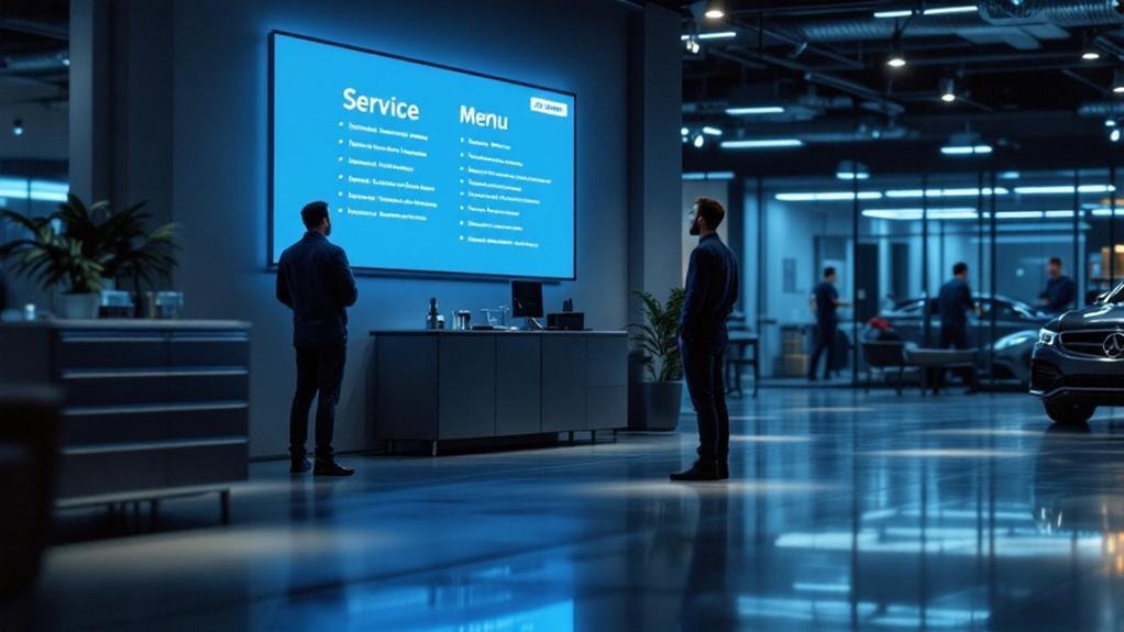 engaging digital service menus