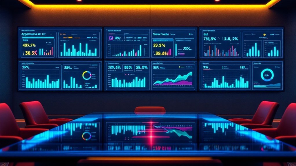 funnel metrics displayed digitally