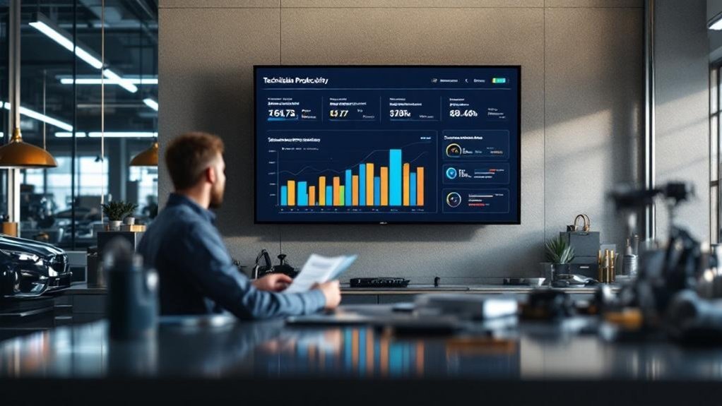 monitor technician productivity trends