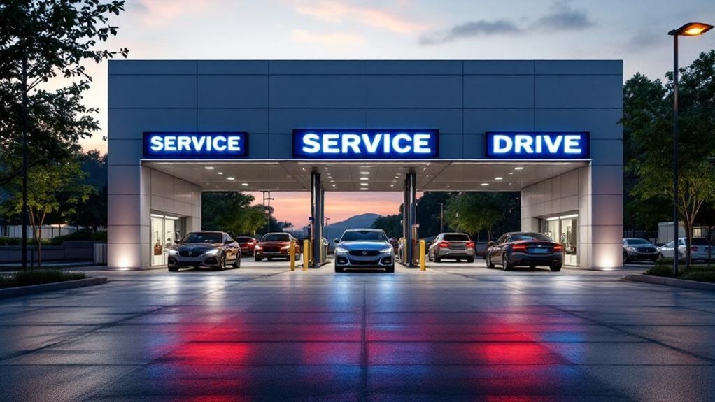 optimize service drive visibility