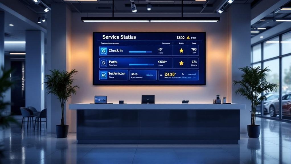 real time service status display