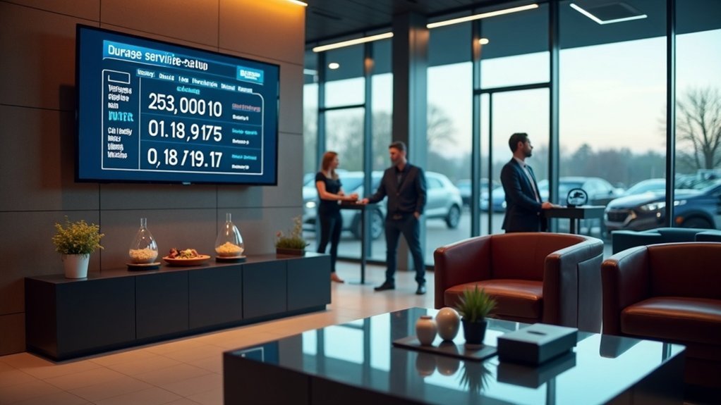 real time service updates displayed