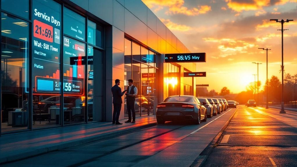 real time service updates displayed