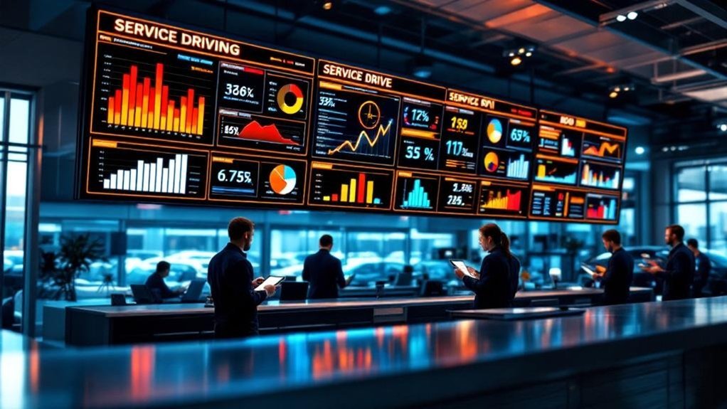 service drive digital sign metrics