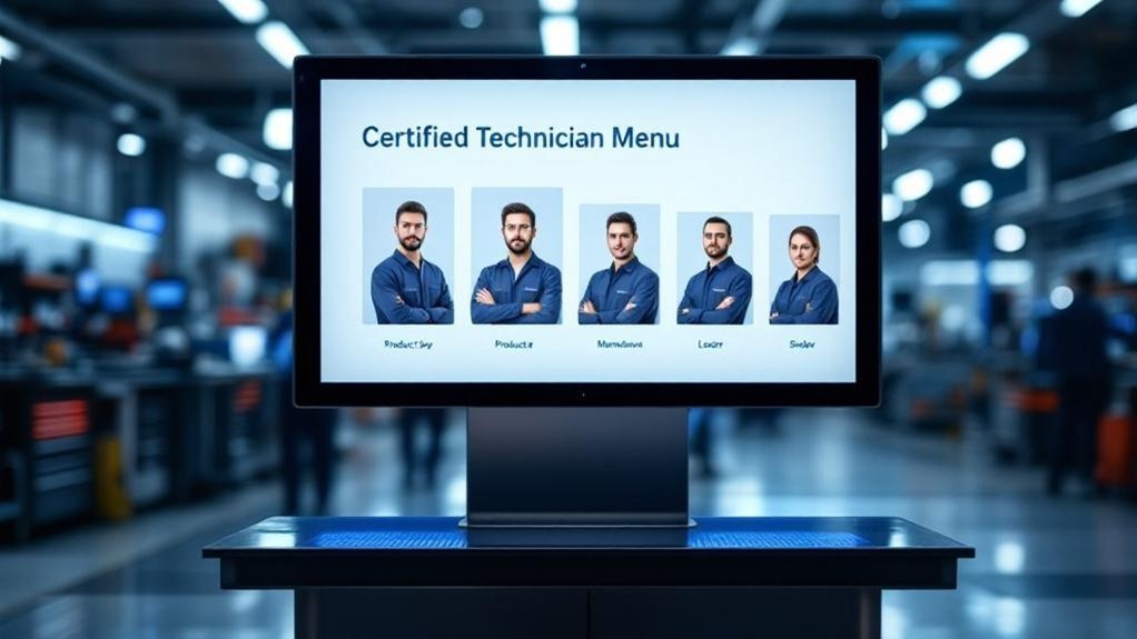 showcase technicians certifications visually