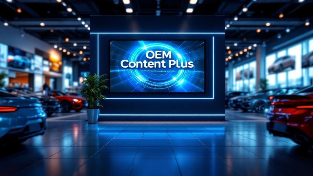 showroom digital signage branding