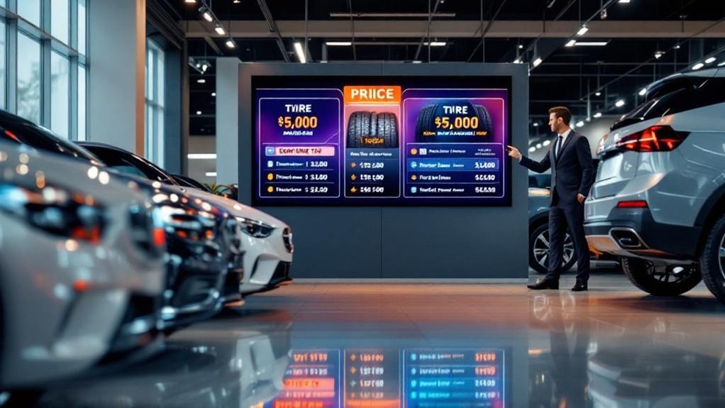 tire promotion using comparisons