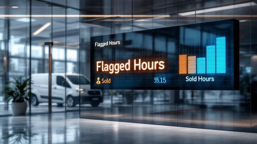 track flagged vs sold hours