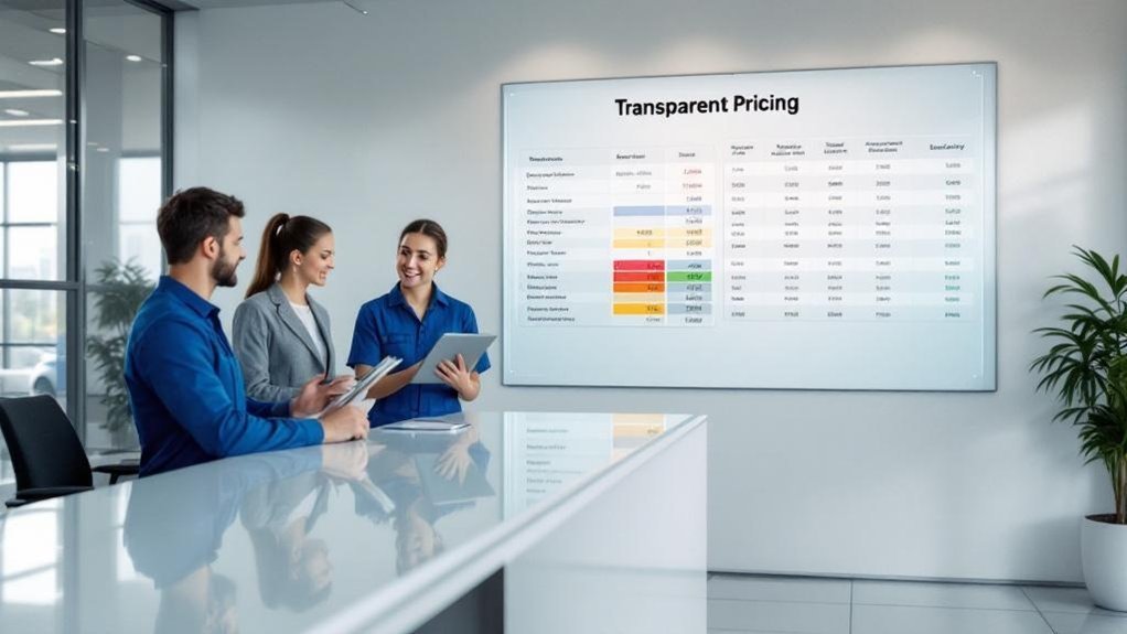transparent pricing builds trust