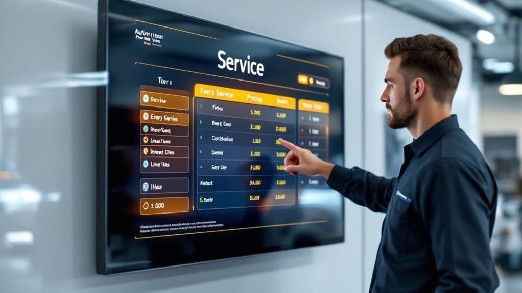 transparent service pricing breakdown