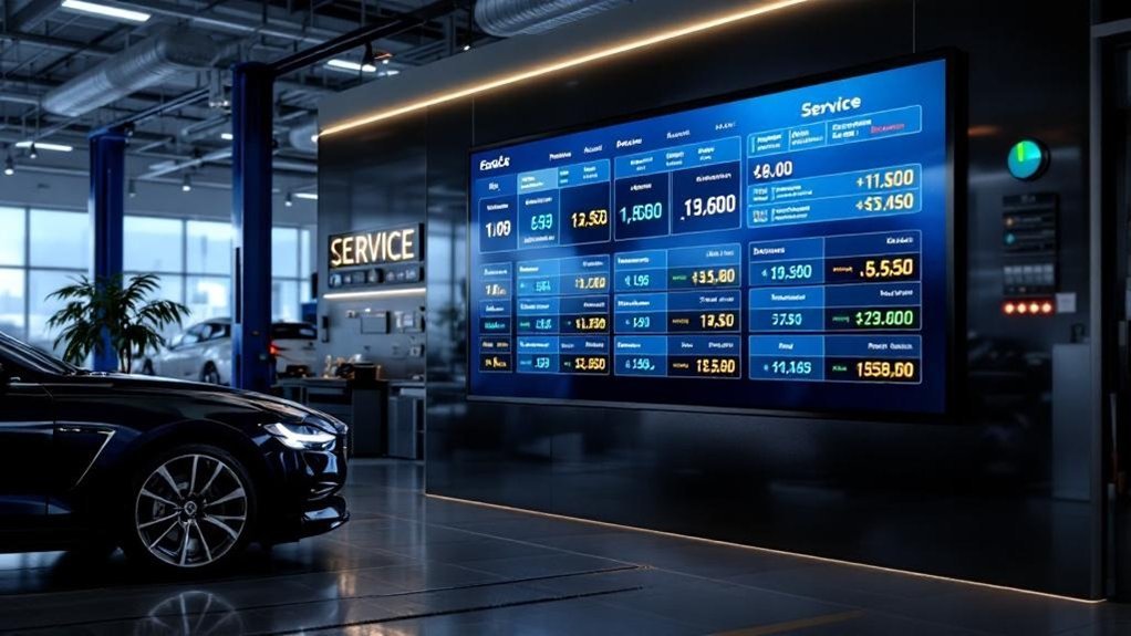 transparent service pricing display